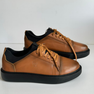 Sneakers minimaliste en cuir Massimo Dutti